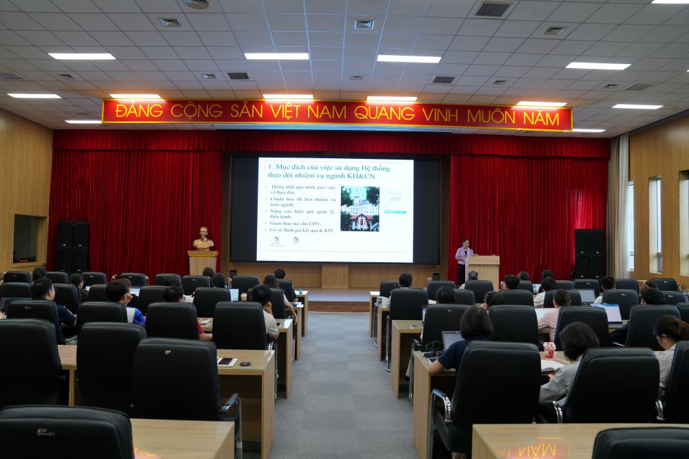 VKIST tập huấn sử dụng Hệ thống theo dõi nhiệm vụ ngành Khoa học và Công nghệ