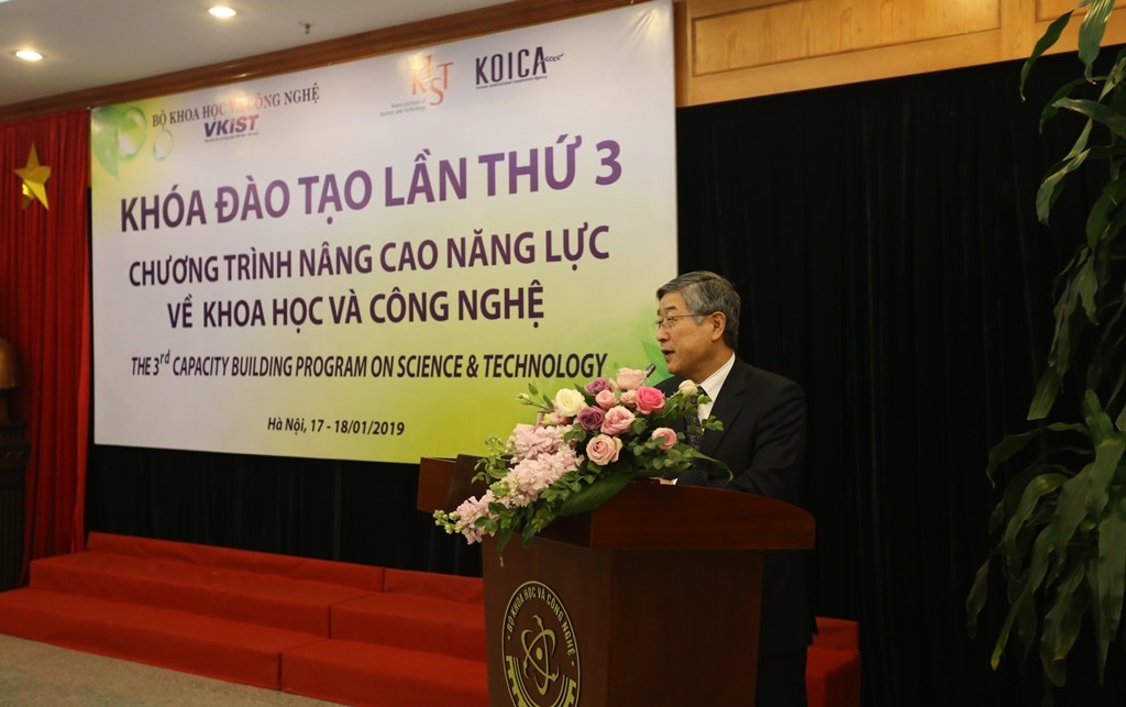 Khóa đào tạo lần thứ 3 Chương trình về nâng cao năng lực khoa học và công nghệ