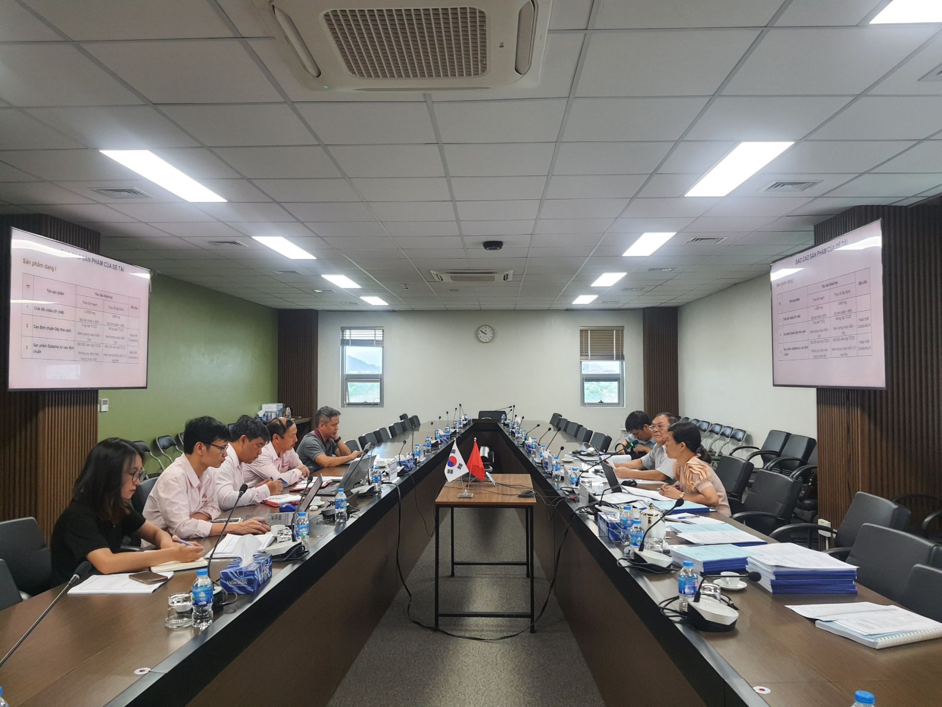 Hội đồng nghiệm thu cấp cơ sở đối với nhiệm vụ khoa học và công nghệ cấp Bộ Xác định thành phần hoạt tính chính có tác dụng hạ đường huyết để xây dựng quy trình chiết xuất cao giàu hoạt chất từ Dây thìa canh
