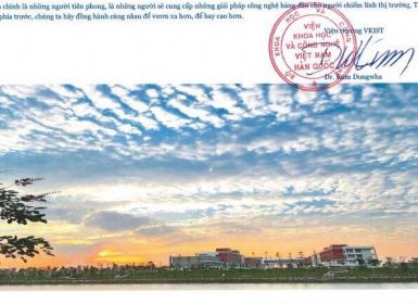 Thư chúc mừng của Viện trưởng Viện Khoa học và Công nghệ Việt Nam