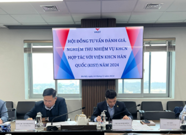 Hội đồng tư vấn đánh giá, nghiệm thu nhiệm vụ khoa học và công nghệ hợp tác với Viện Khoa học và Công nghệ Hàn Quốc (KIST) bắt đầu thực hiện từ năm 2024.