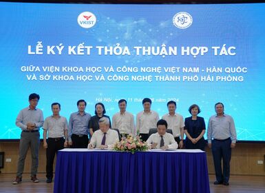 Lễ ký kết thỏa thuận hợp tác giữa Viện VKIST và Sở Khoa học và Công nghệ thành phố Hải Phòng