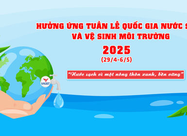 VKIST hưởng ứng tuần lễ quốc gia nước sạch và vệ sinh môi trường năm 2025