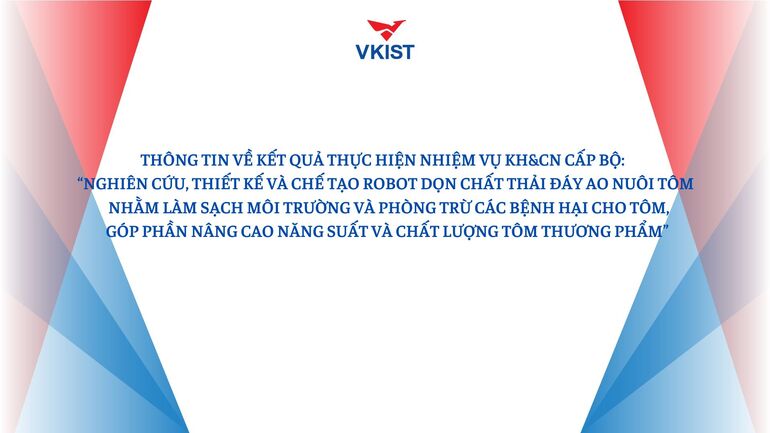 Thông tin về kết quả thực hiện nhiệm vụ KH&CN cấp Bộ