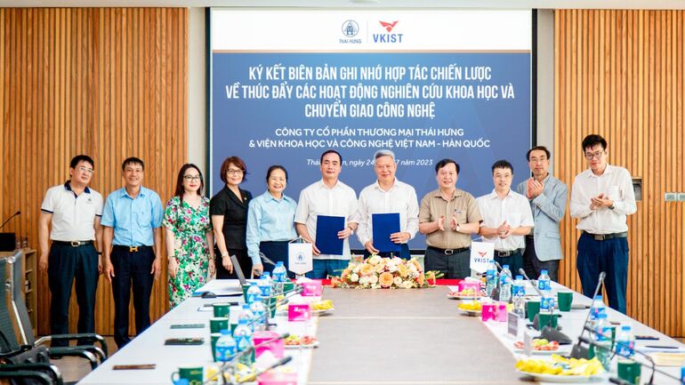 VKIST – Thái Hưng ký kết biên bản ghi nhớ hợp tác chiến lược về thúc đẩy các hoạt động nghiên cứu khoa học và chuyển giao công nghệ