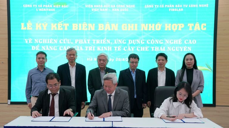 VKIST ký kết hợp tác nâng cao giá trị kinh tế cây chè Thái Nguyên