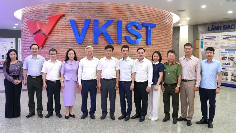 VKIST làm việc với Cục Công nghiệp an ninh (H08), Bộ Công an về định hướng hợp tác phát triển công nghệ