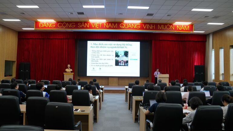 VKIST tập huấn sử dụng Hệ thống theo dõi nhiệm vụ ngành Khoa học và Công nghệ