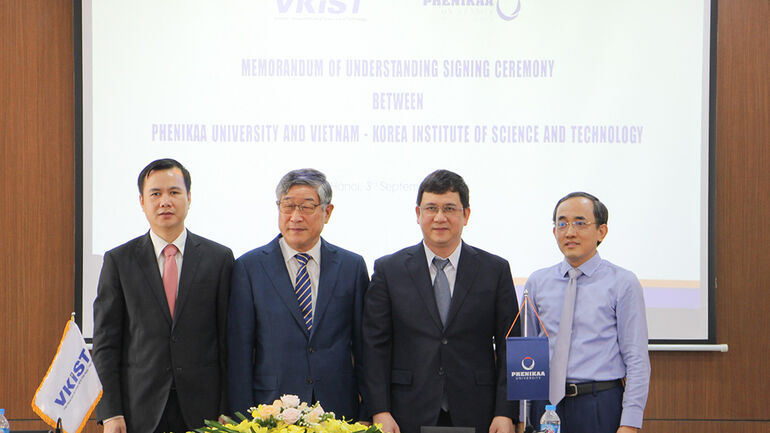 Phenikaa University and Vietnam - Korea Institute of Science and Technology strategically cooperate to promote scientific training and research activities