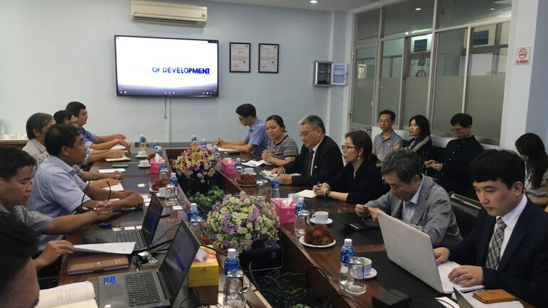 Survey on the situation of landslide and saline intrusion in the Mekong Delta region
