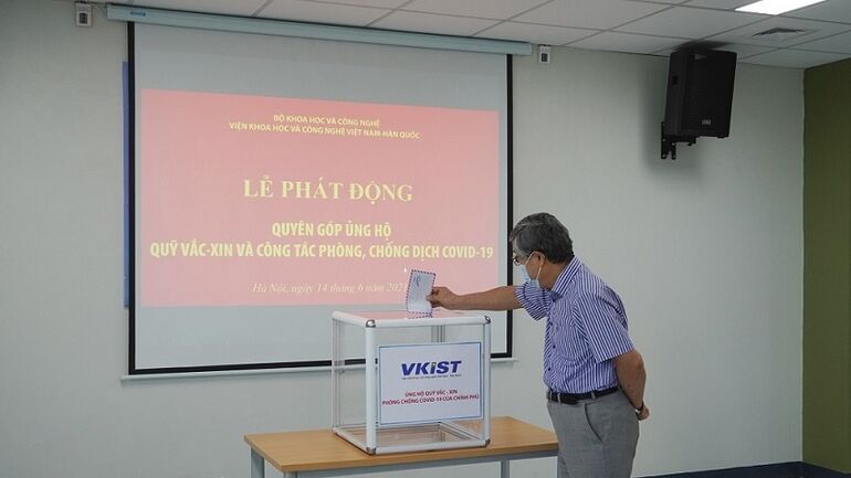 Vietnam-Korea Institute of Science and Technology launched support for the COVID-19 Vaccine Fund