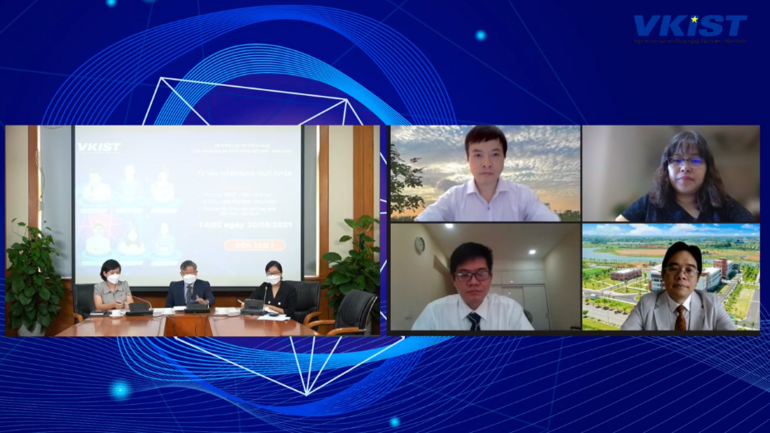 Vietnam - Korea Institute of Science and Technology organizes an online recruitment consulting seminar