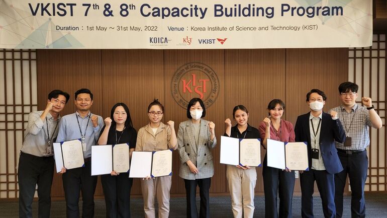 VKIST tham gia Khóa đào tạo trung hạn nâng cao năng lực tại Viện Khoa học và Công nghệ Hàn Quốc (KIST)
