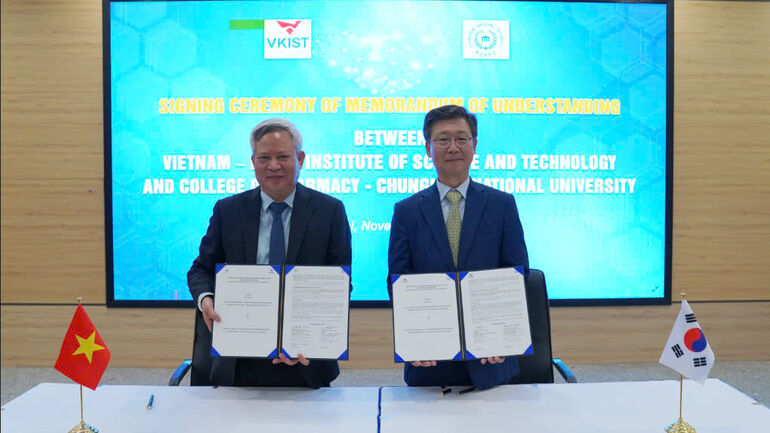 Viện VKIST và Đại học Quốc gia Chungnam thúc đẩy mối quan hệ hợp tác quốc tế