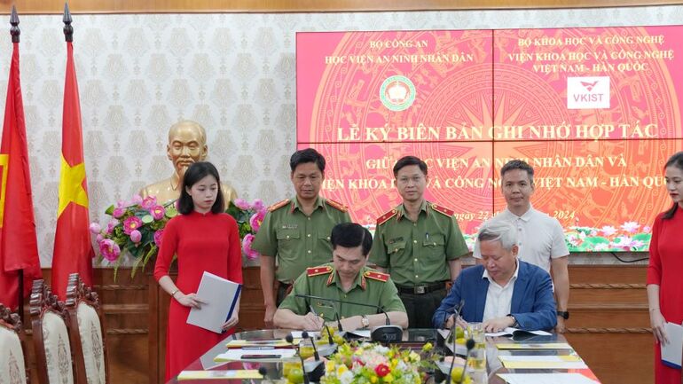 Tăng cường trao đổi, hợp tác giữa Viện VKIST và Học viện An ninh Nhân dân về đảm bảo an ninh mạng