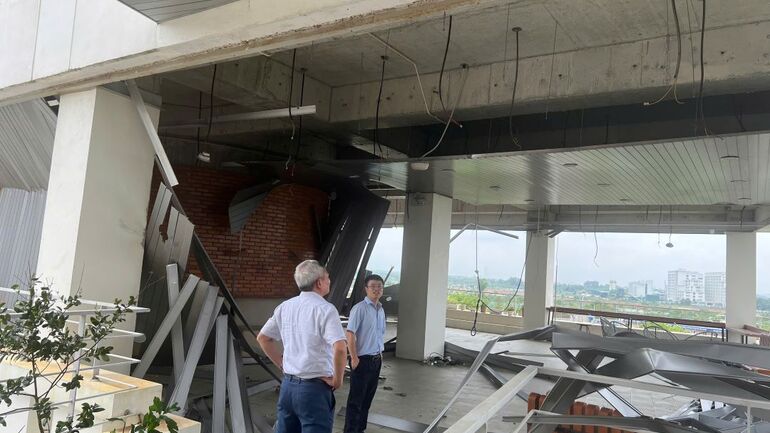 Viện VKIST khắc phục hậu quả sau bão Yagi