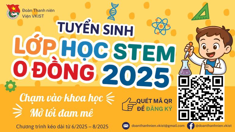 Thông báo tuyển sinh Lớp học STEM 0 đồng năm 2025